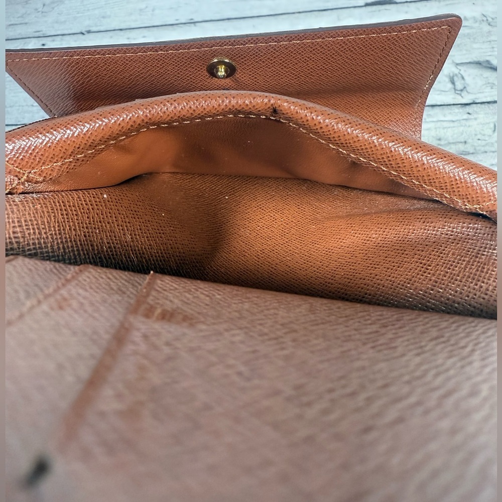 Louis Vuitton Porte Tresor Etui Papier Trifold Wallet Brown Monogram Canvas - Picture 13 of 15